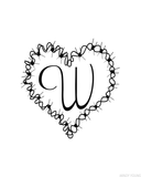 Barbed Wire Printable Monograms