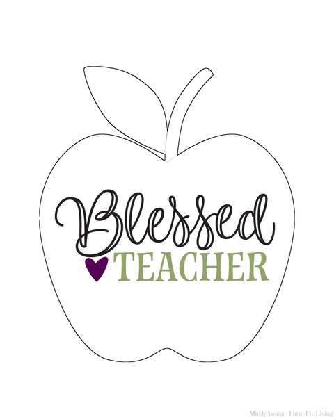 Blessed Teacher Printable