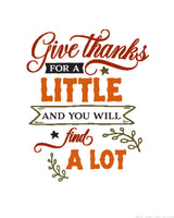 Give Thanks for a Little Printable {1-Page}