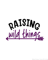 Raising Wild Things Mother's Day Printable Wall Hanging