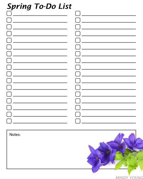 Spring Page To List Spring To-Do List (Long-Term Planning) – Farm Fit Living