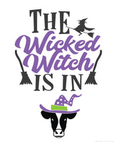 The Wicked Witch Is In Halloween Door Sign {1-Page}
