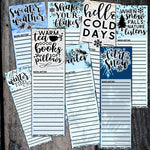 Winter Bookmarks Collection {8 Bookmarks!}